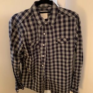 Life after denim oxford shirt medium blue gray